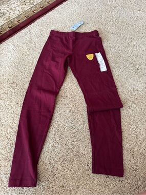 Girls burgundy leggings ❤️